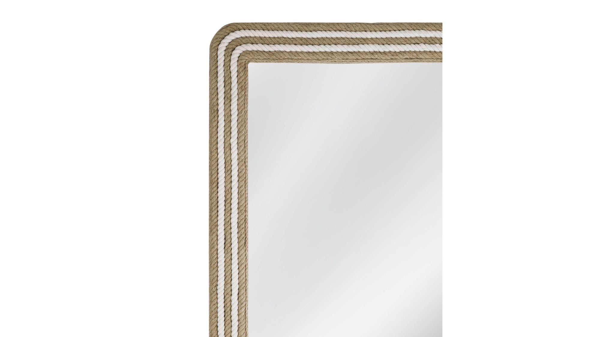 Kiko - Floor Mirror - White / Natural
