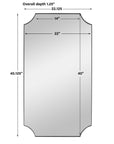 Lennox - Scalloped Corner Mirror