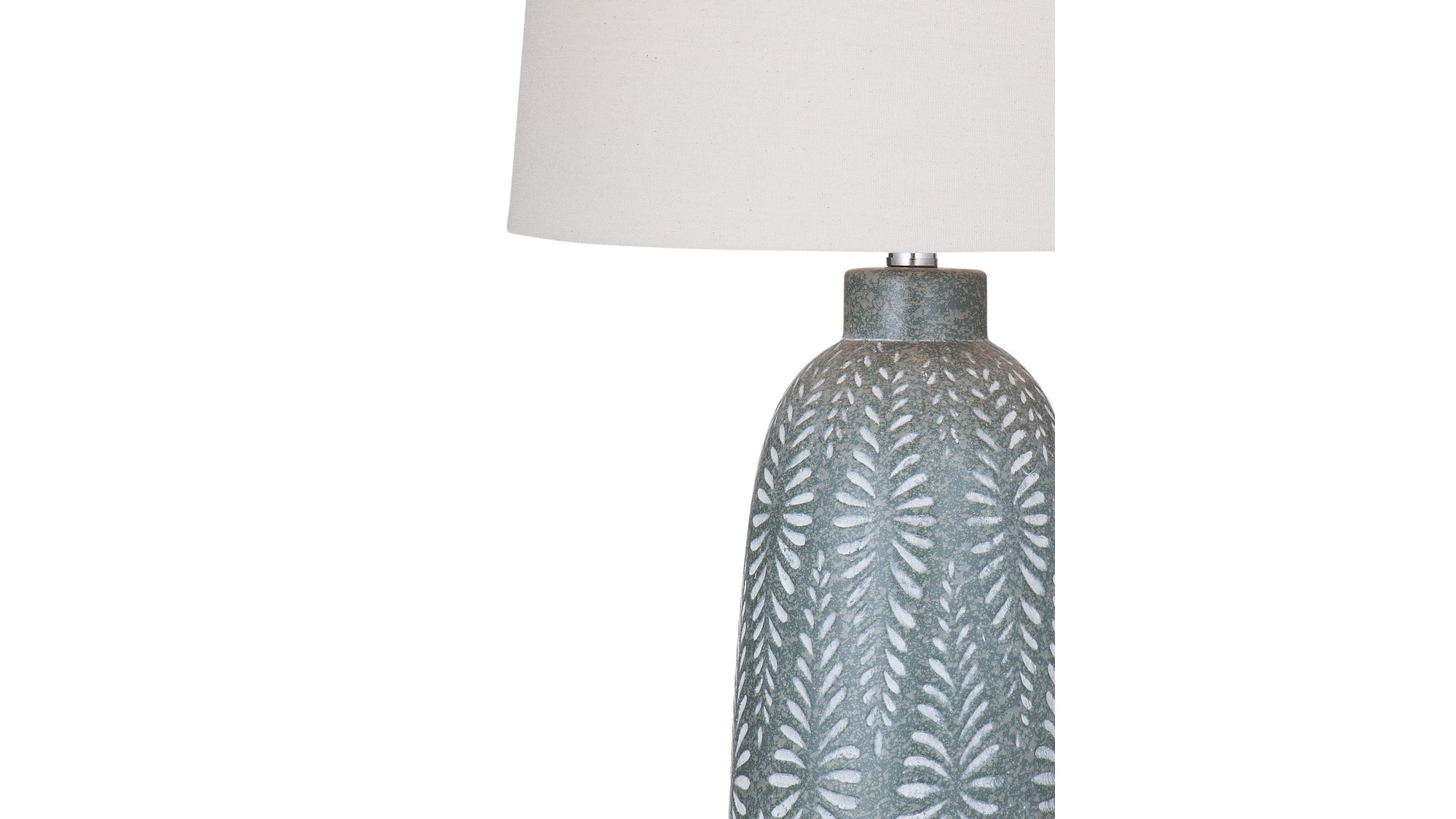 Windham - Table Lamp - Green / Cream