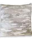 Abstract Waves - Outdoor Pillow - Brown