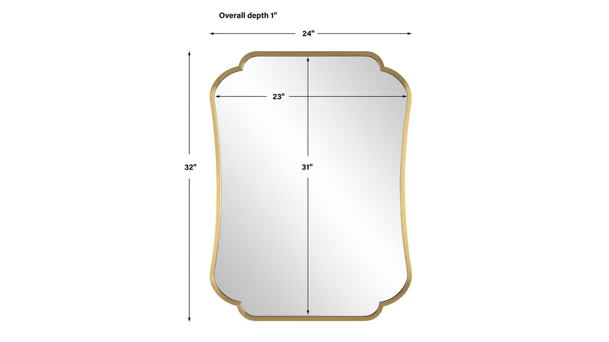 Athena - Mirror - Brushed Brass