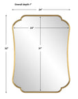 Athena - Mirror - Brushed Brass