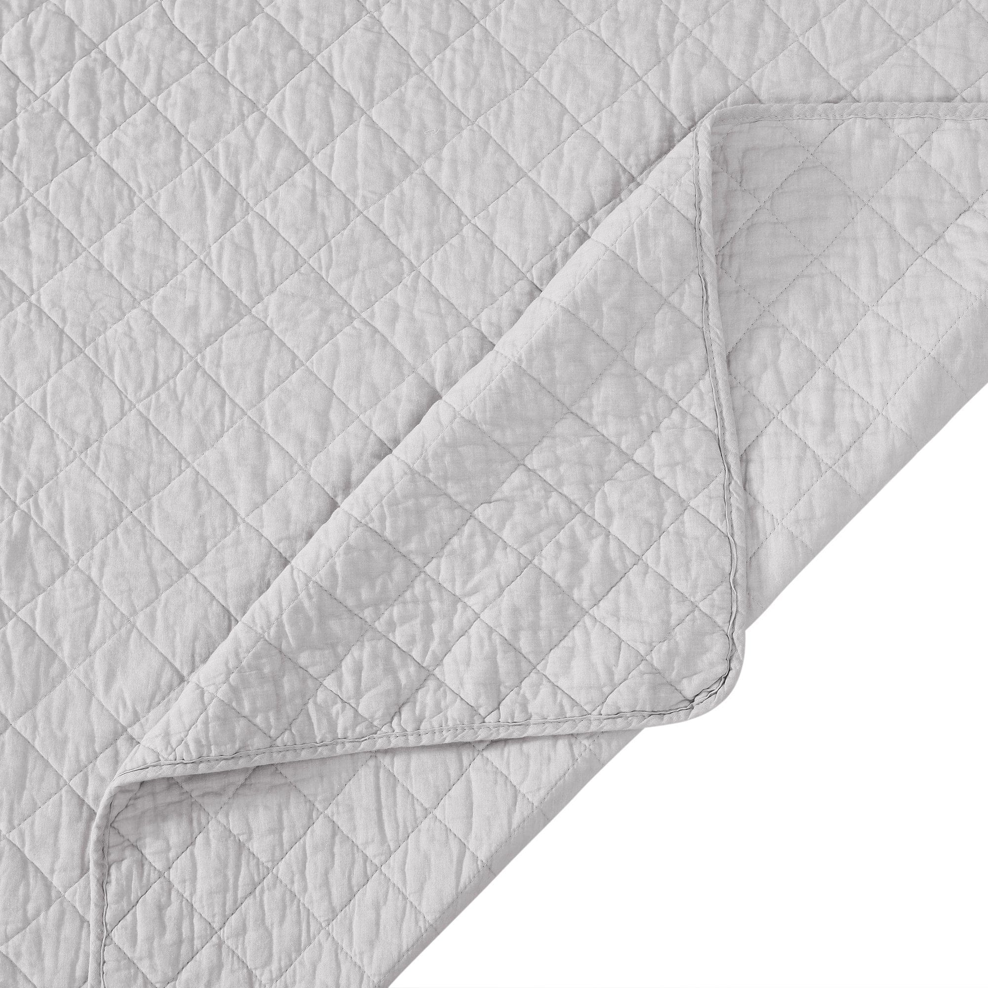 Cotton Comfort - King Quilt Set (Set of 3) - Gray