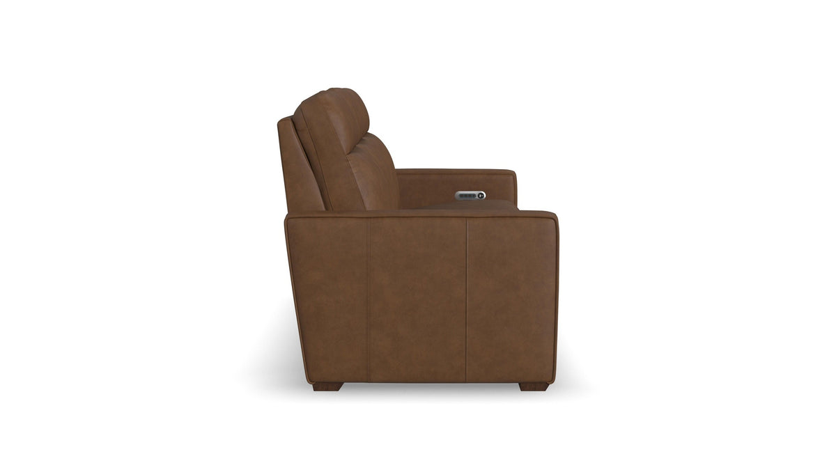Dutch - Power Reclining Sofa With Console, Power Headrest, &amp; Lumbar