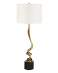Spiraling - Cordless Brass Buffet Lamp - Black / Gold
