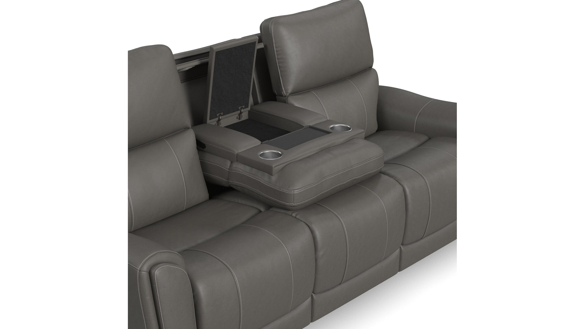 Carter - Power Reclining Sofa With Console & Power Headrests & Lumbar