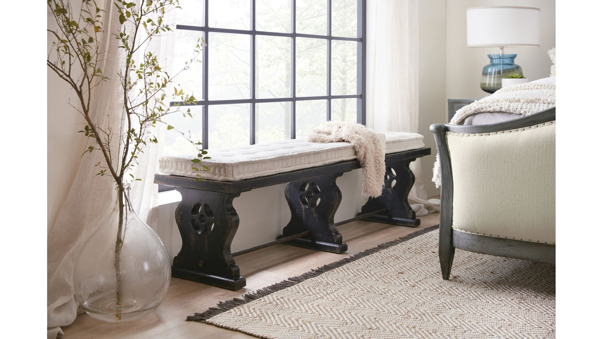 Ciao Bella - Bench - Beige / Black