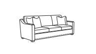 Milo - Fabric Sofa With Nailhead Trim