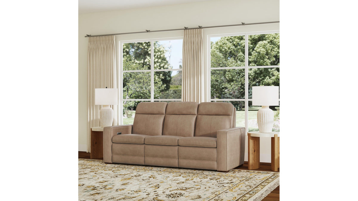 Dutch - Power Reclining Sofa With Console, Power Headrest, &amp; Lumbar