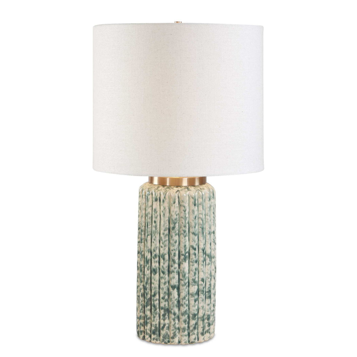 Hensley - Table Lamp - Ivory &amp; Green