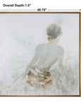 Gold Highlights - Feminine Art - Light Gray