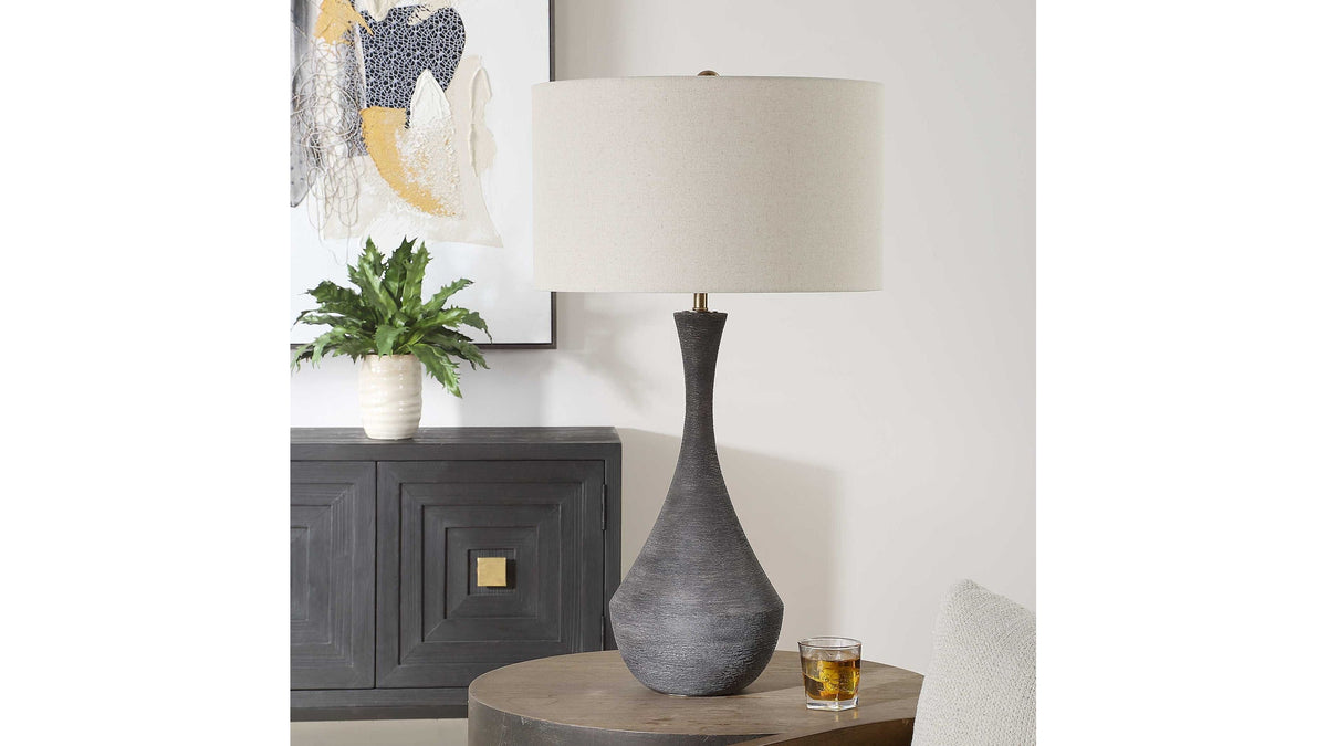 Helston - Table Lamp - Dark Charcoal