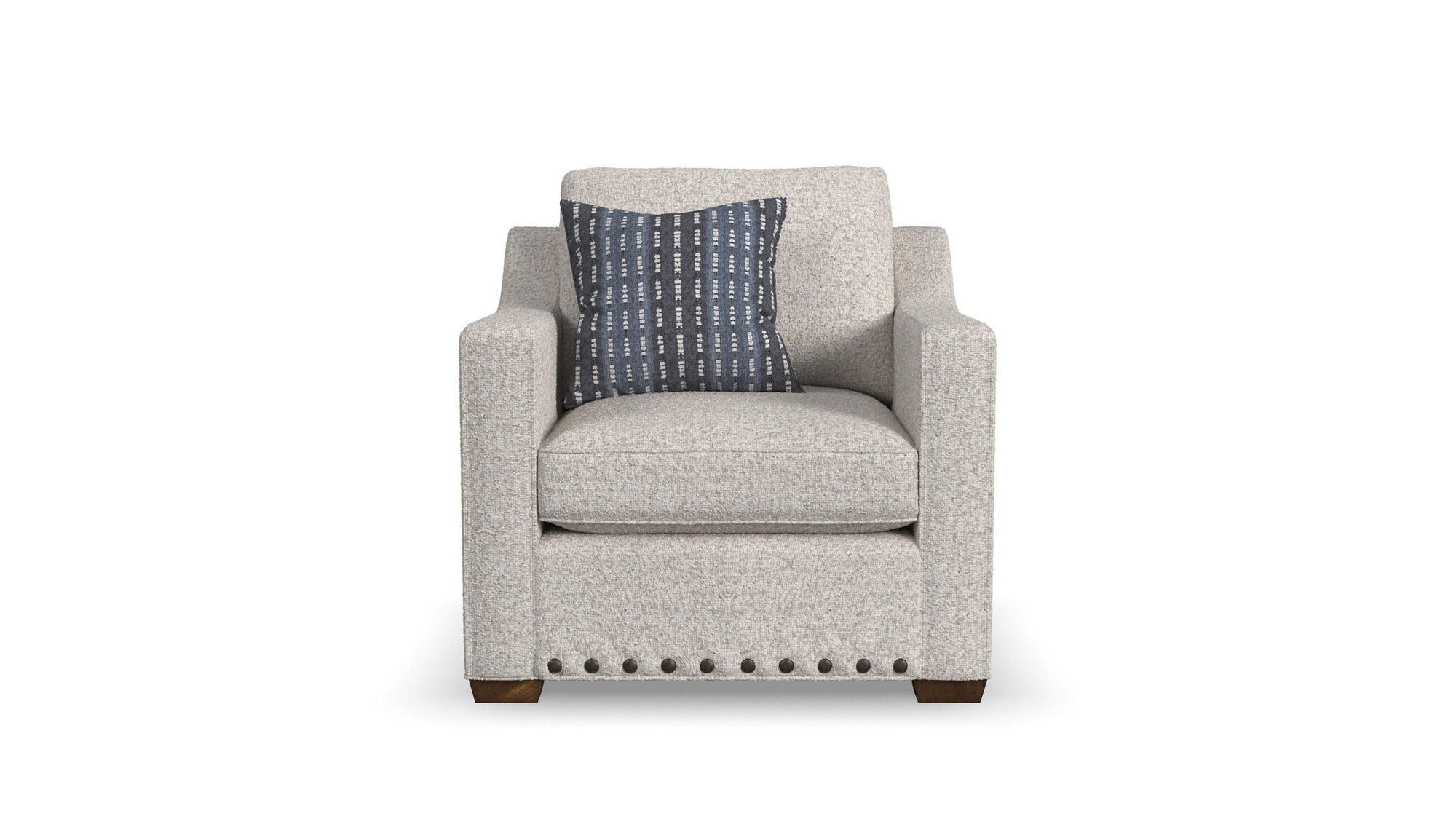 Milo - Fabric Chair With Nailhead Trim