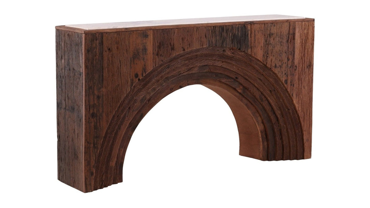 Cole - Console - Dark Brown / Beige