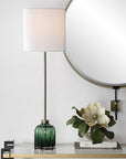 Lois - Glass Buffet Lamp - Green