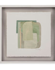 Color Structure IV Framed Print - Green