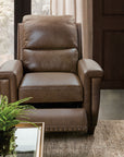 MS - Julian Zero Gravity Power Recliner with Power Headrest - Dark Brown