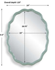 Isly - Robin's Egg Oval Mirror - Blue