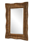 Emerson - Scalloped Antique Gold Mirror