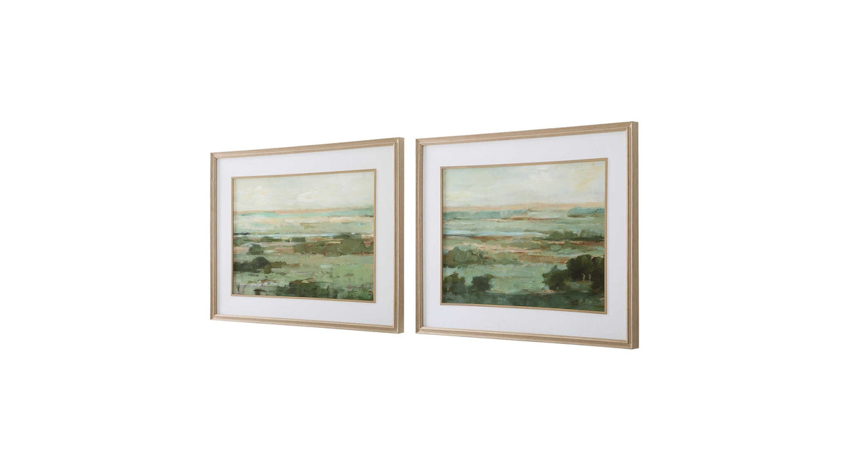 Warm - Valley Framed Prints (Set of 2) - Light Brown