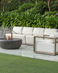 Remsen - Outdoor Sofa - White / Brown