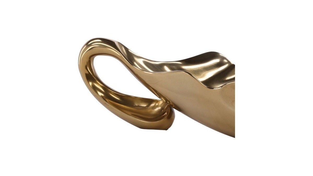 Elongated Bowl Set Set of 2 - Bronze / Gold