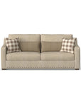 Milo - Fabric Two-Cushion Sofa With Nailhead Trim