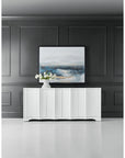 Melange - Corinth 4-Door Entertainment Console - White