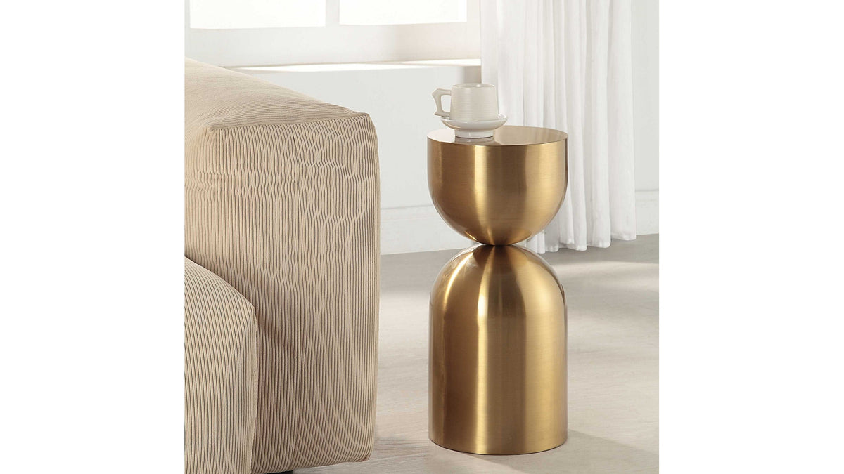 Golden Vessel - Modern Accent Table