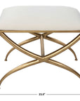 Crossing - Small Bench - White
