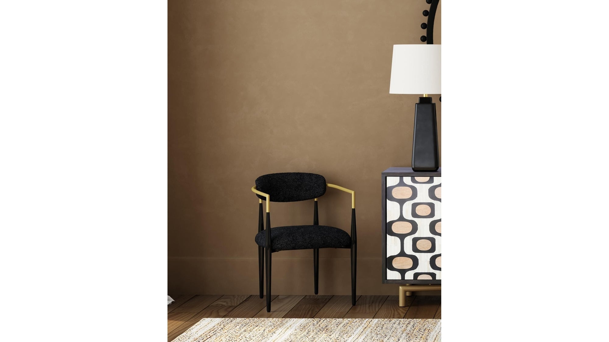 Jenson - Dining Chair - Black / Gold