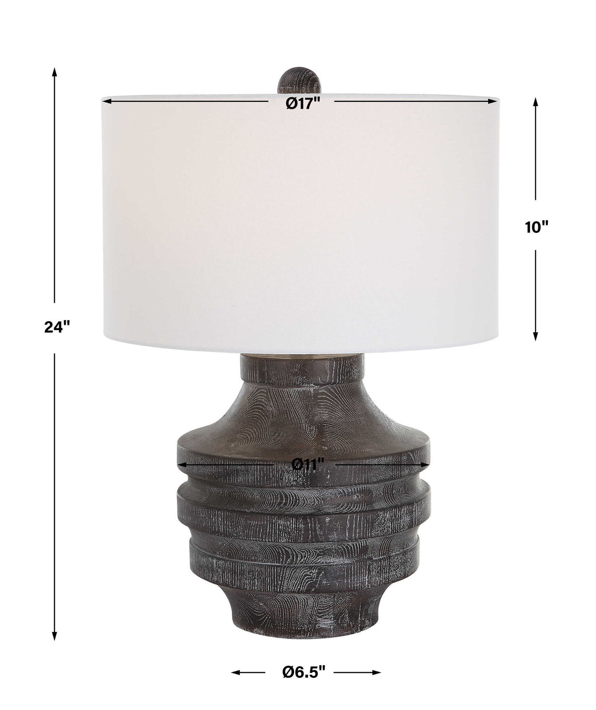 Timber - Table Lamp - Gray