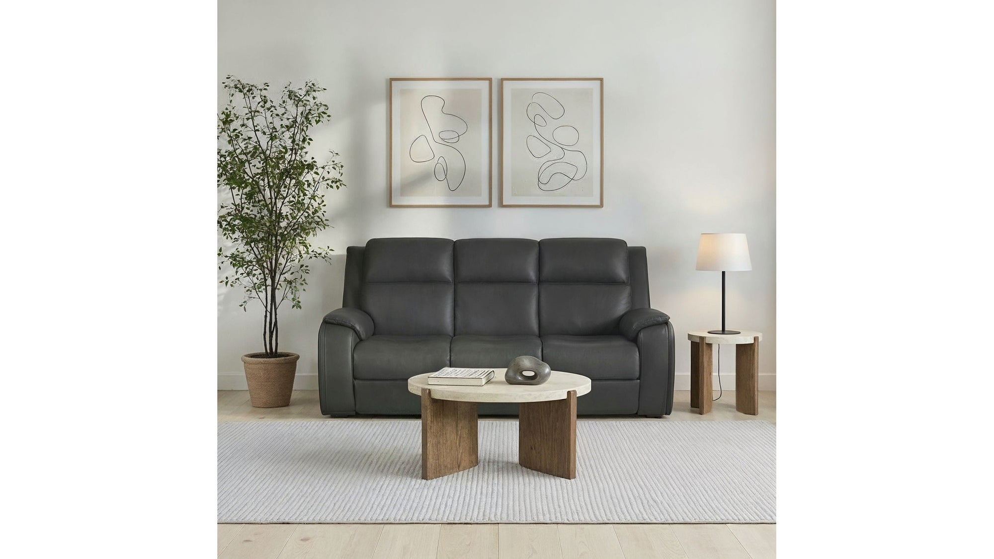 Ziggy - Power Reclining Sofa With Power Headrest, Lumbar, Heat & Massage