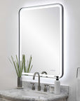 Crofton - Lighted Large Mirror - Black
