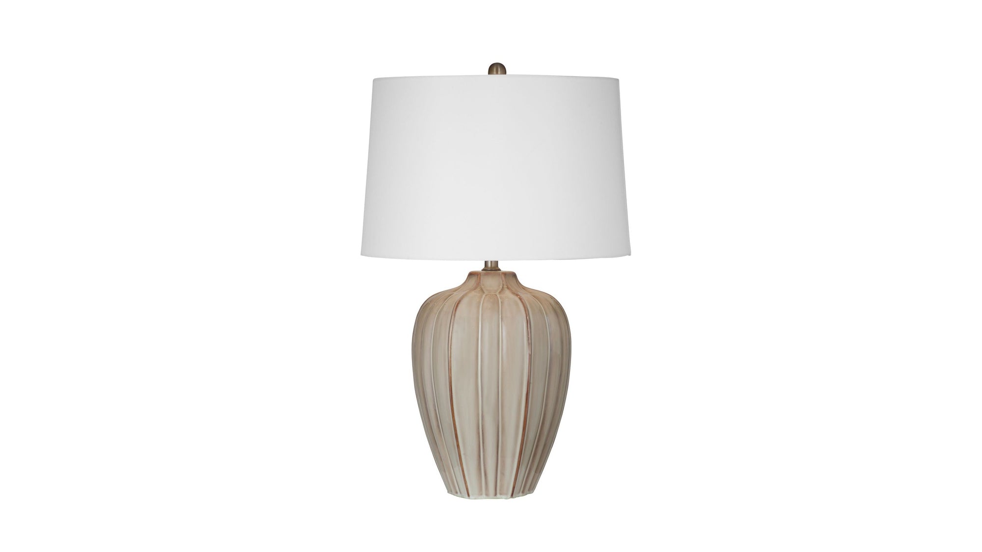 Camilo - Table Lamp - Beige / White