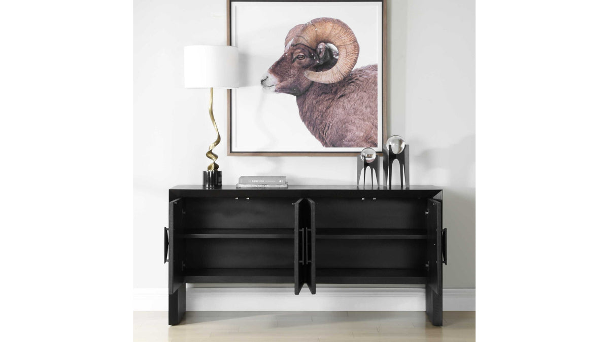Williams - 4 Door Cabinet - Black