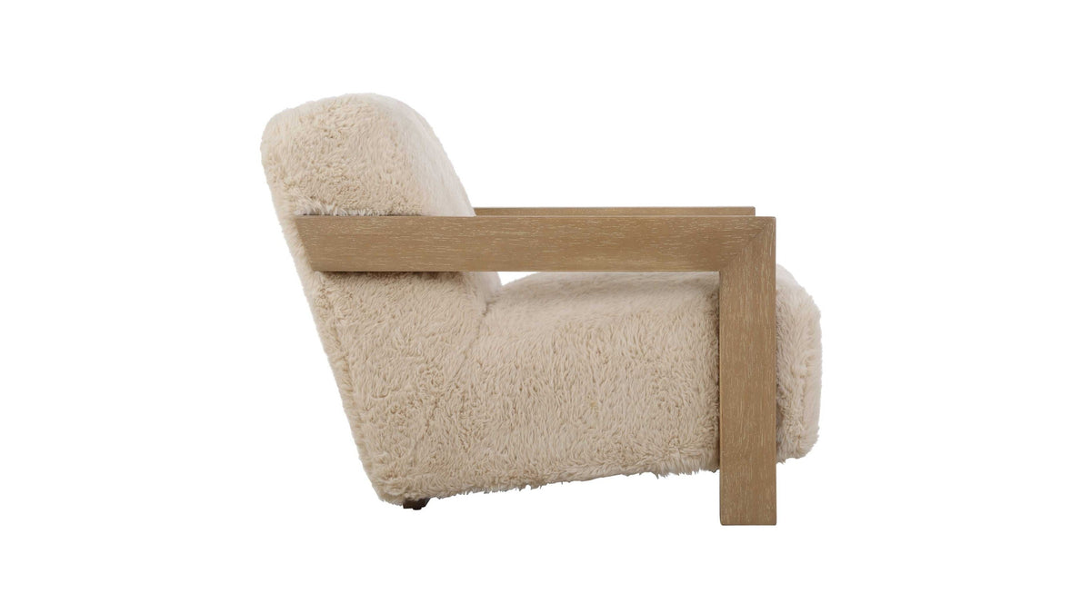 Jackson - Sheepskin Accent Chair - Light Brown