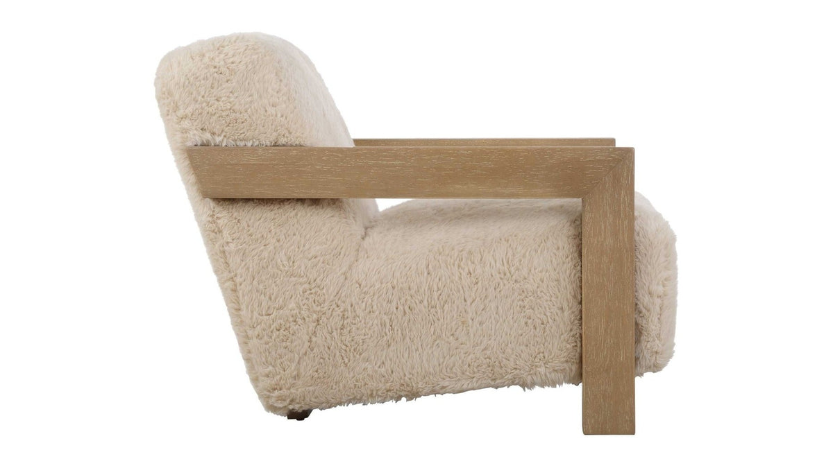 Jackson - Sheepskin Accent Chair - Light Brown
