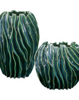 Veridian Ridge - Indoor-Outdoor Vases (Set of 2) - Green
