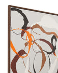 Carnival Framed Canvas - Gray / Dark Brown