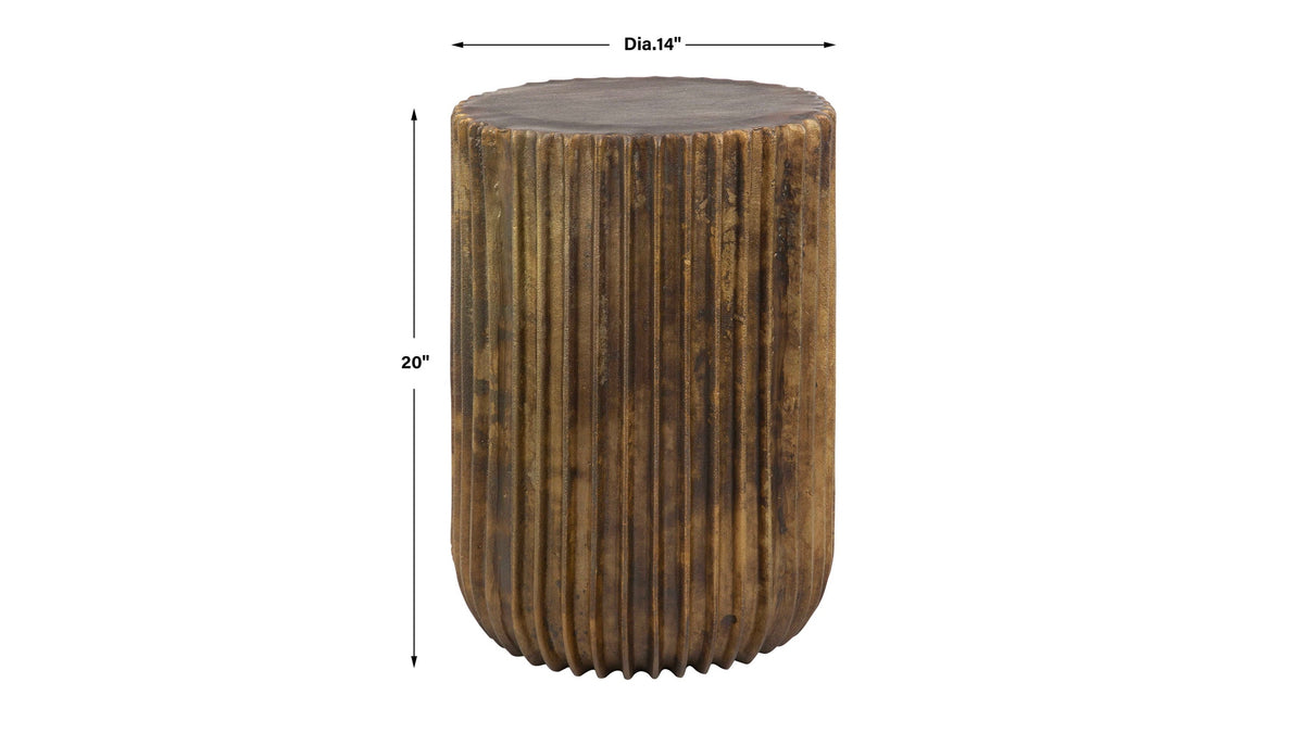 Peaks And Valleys - Accent Table - Gold