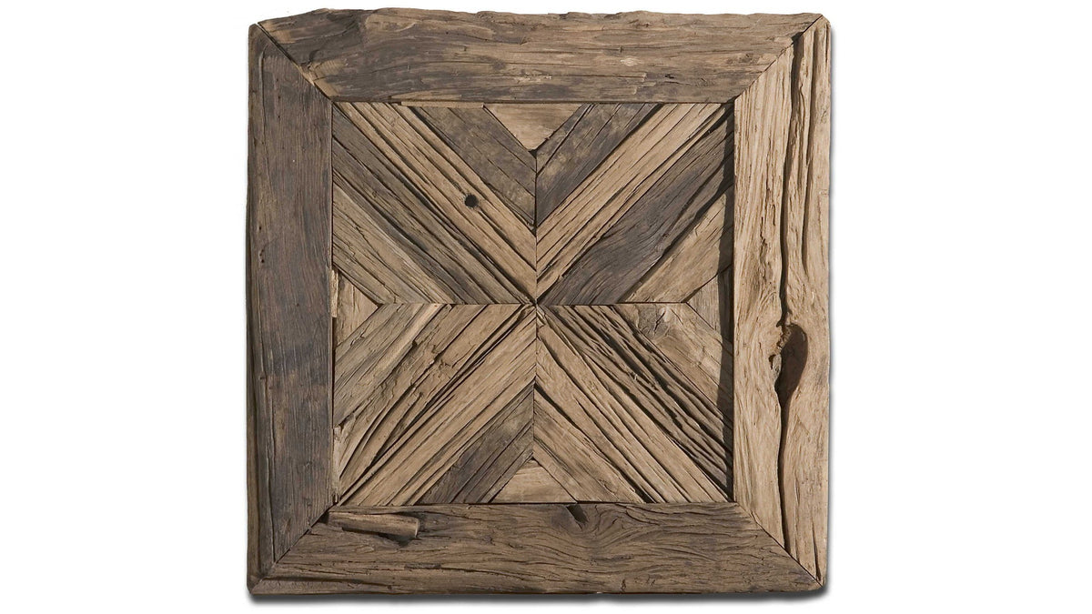 Rennick - Reclaimed Wood Wall Art - Light Brown