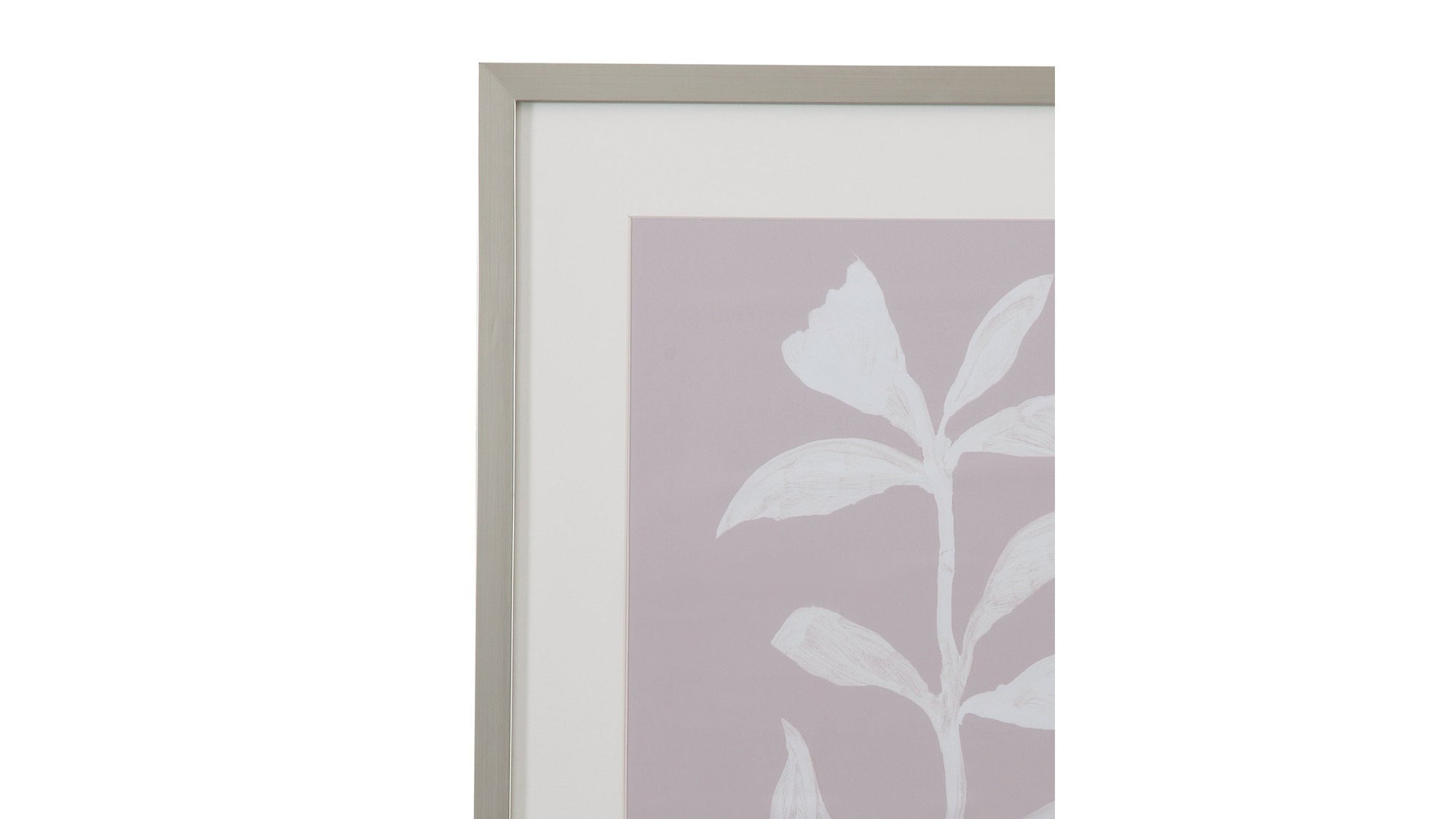 Fresh Leaves II Framed Print - Gray