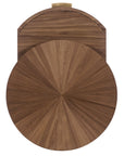 Eleana - Round Nightstand - Medium Wood