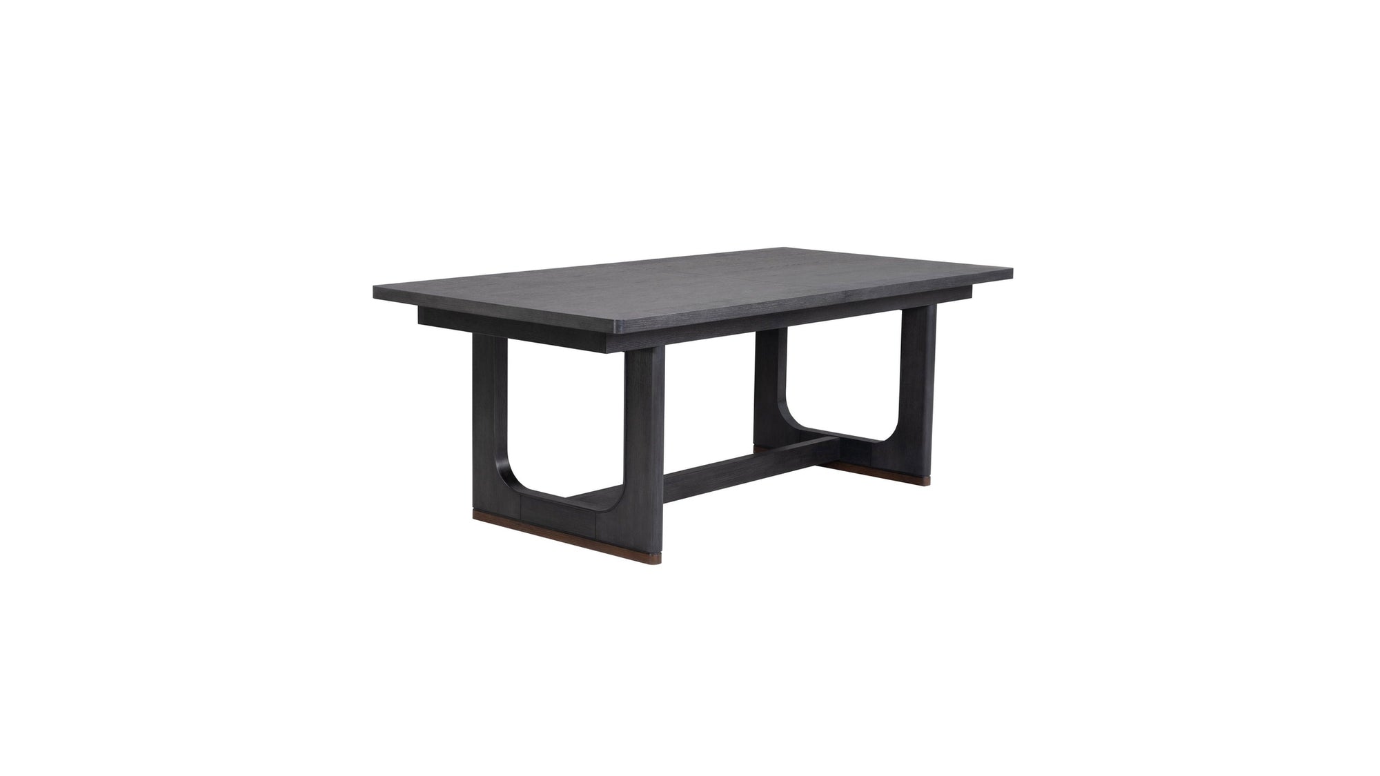 Waterfall - Rectangular Dining Table - Deep Ebony