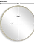 Break The Ice - Round Mirror - Gold