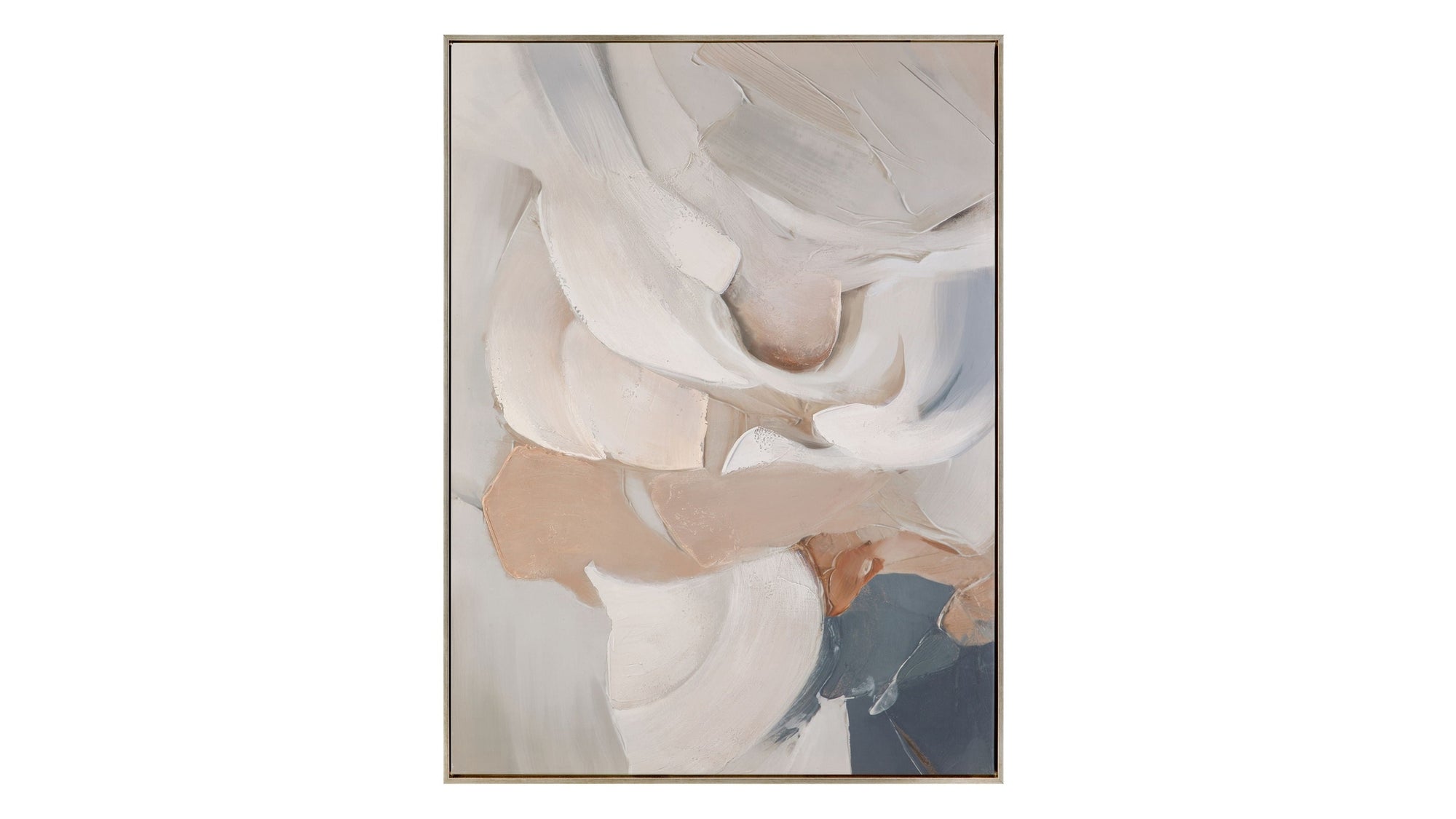 Soft Contours II Framed Canvas - Green