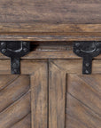 Primalia - Barn Door Media Console - Light Brown