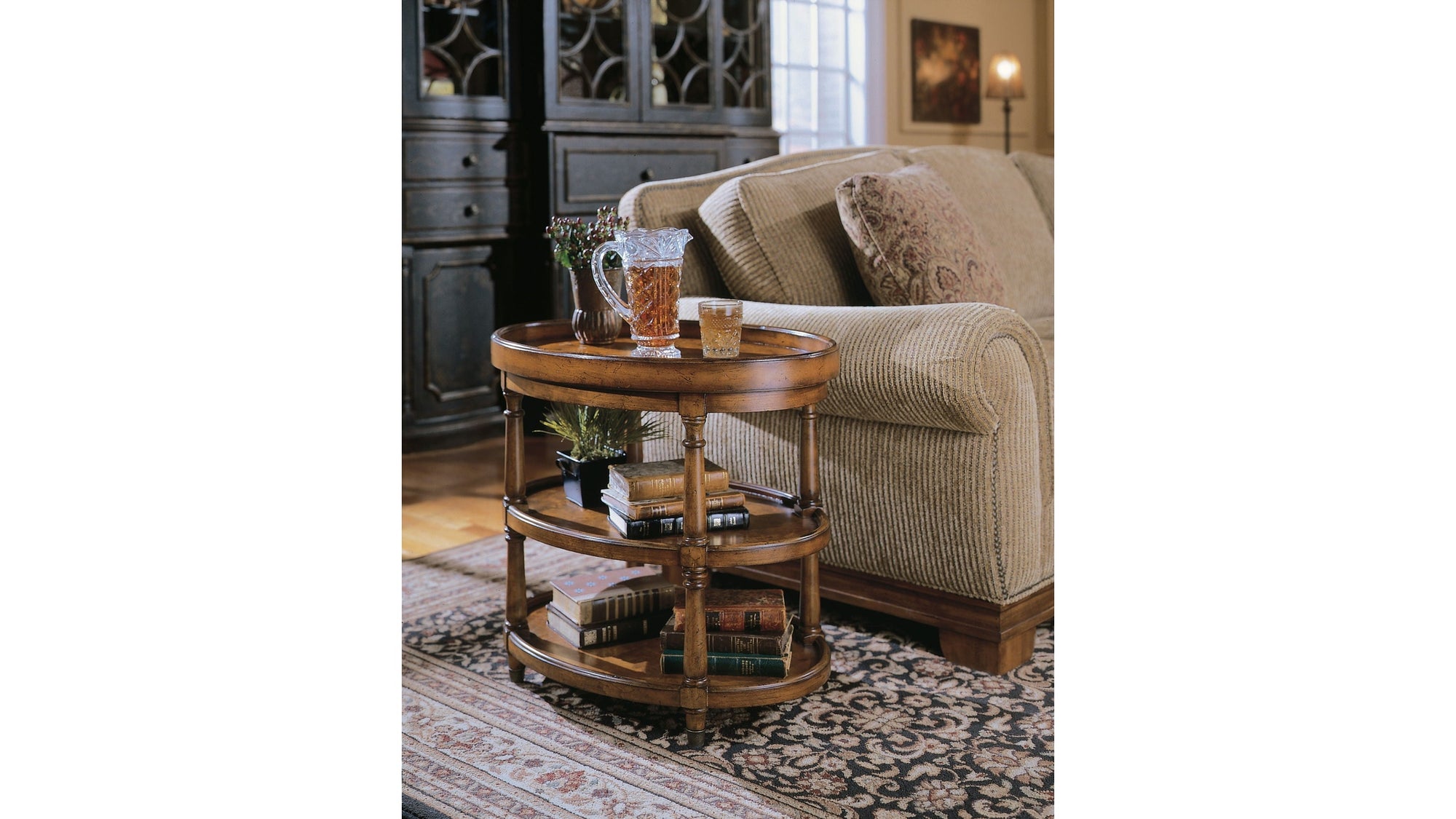 Commerce And Market - Oval Accent Table - Light Brown