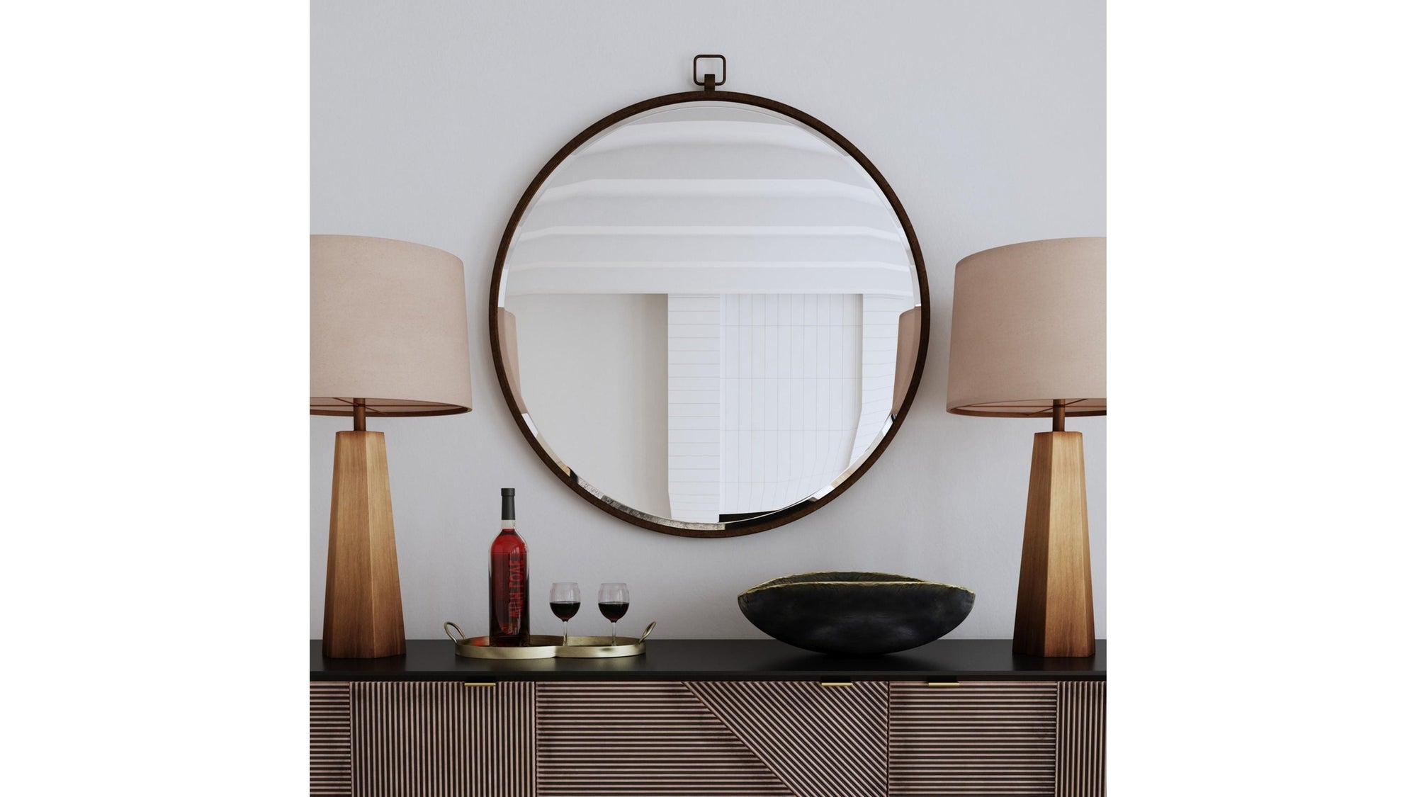 Quinn - Wall Mirror - Brown